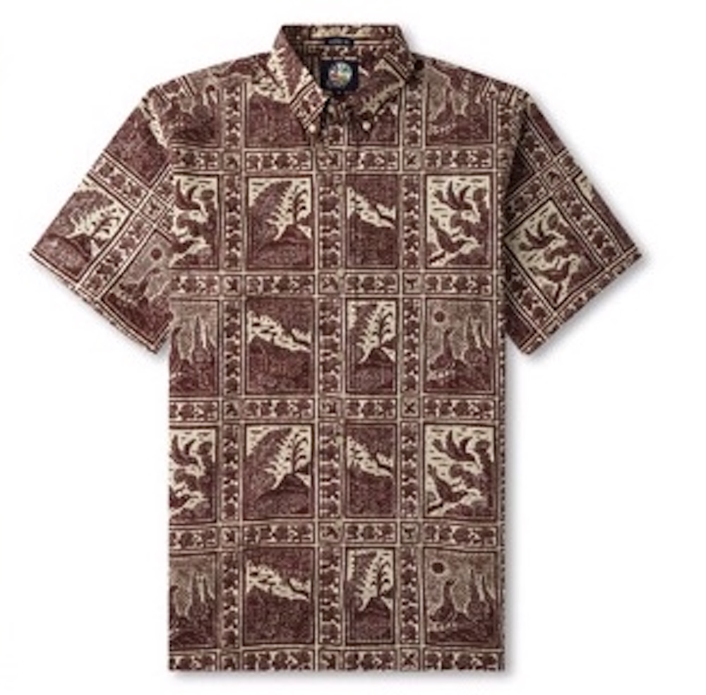 Aloha Shirt, Volcano Park Design (Cocoa), Shirt by Dietrich Varez ...