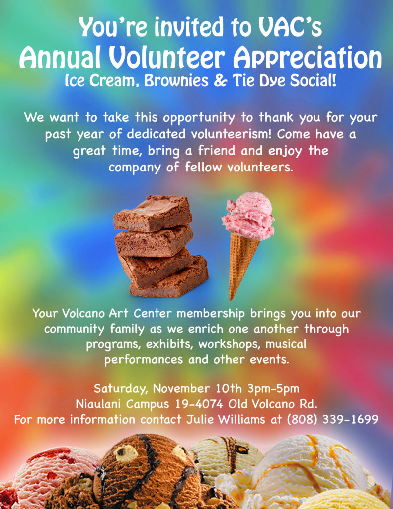 Volunteer Appreciation – Ice Cream, Brownies & Tie Dye Social ...