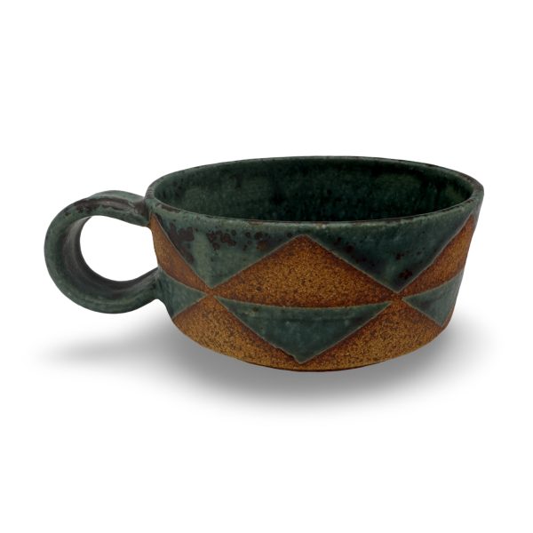 Niho (Shark Tooth) Cappuccino Mug by Kainoa Makua - Image 2