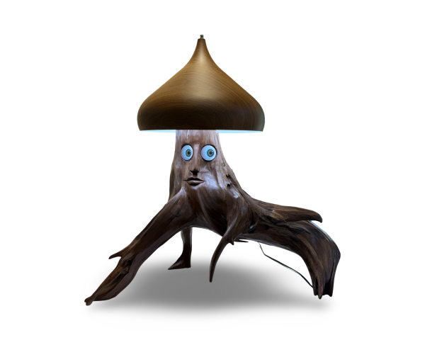 Stump Watcher Lamp by Ken Charon