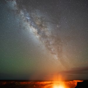 Milky Way Over Halemaʻumaʻu, Photograph by Ryan Ikeuchi