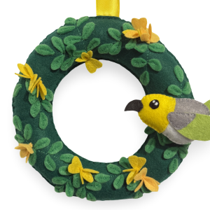 Māmane & Palila, Dry Wreath by Naiʻa Odachi