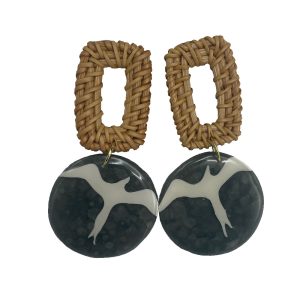 Grey Iwa, Earrings by Sarah Talich