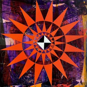 O Ailāʻau Pua Makakua - painting by Carl Franklin Kaʻailāʻau Pao at Volcano Art Center