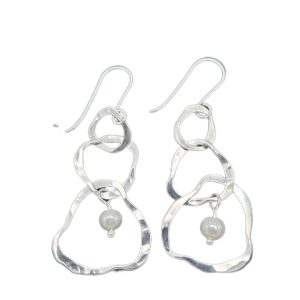 Triple Cloud Earrings by Brenda May Ching