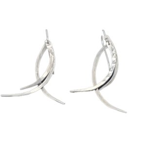 Swingy Forged Earrings by Brenda May Ching