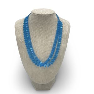 Two Strand Deep Sea Glass Necklace by Christina Skaggs