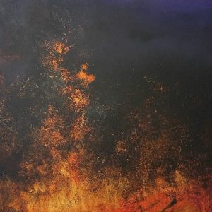 Nocturnal Rise, Oil and Cold Wax by Cheri Groom