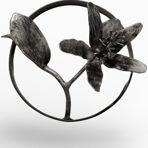 Hibiscus II, Sculpture by Ernest and Lois Rich