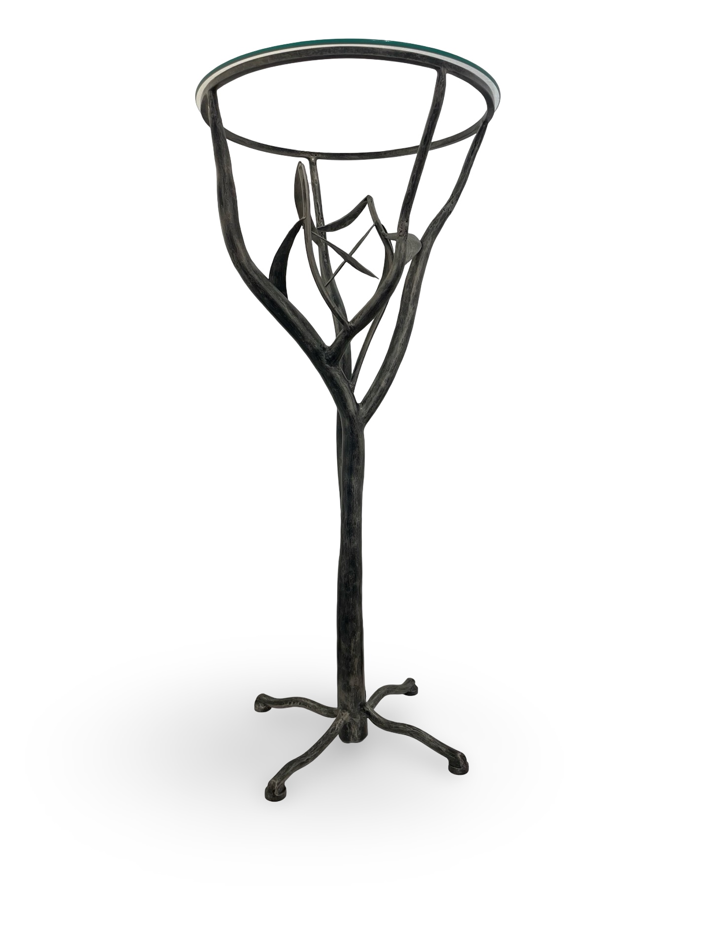 Koa Steel Table by Ernest and Lois Rich - Image 2