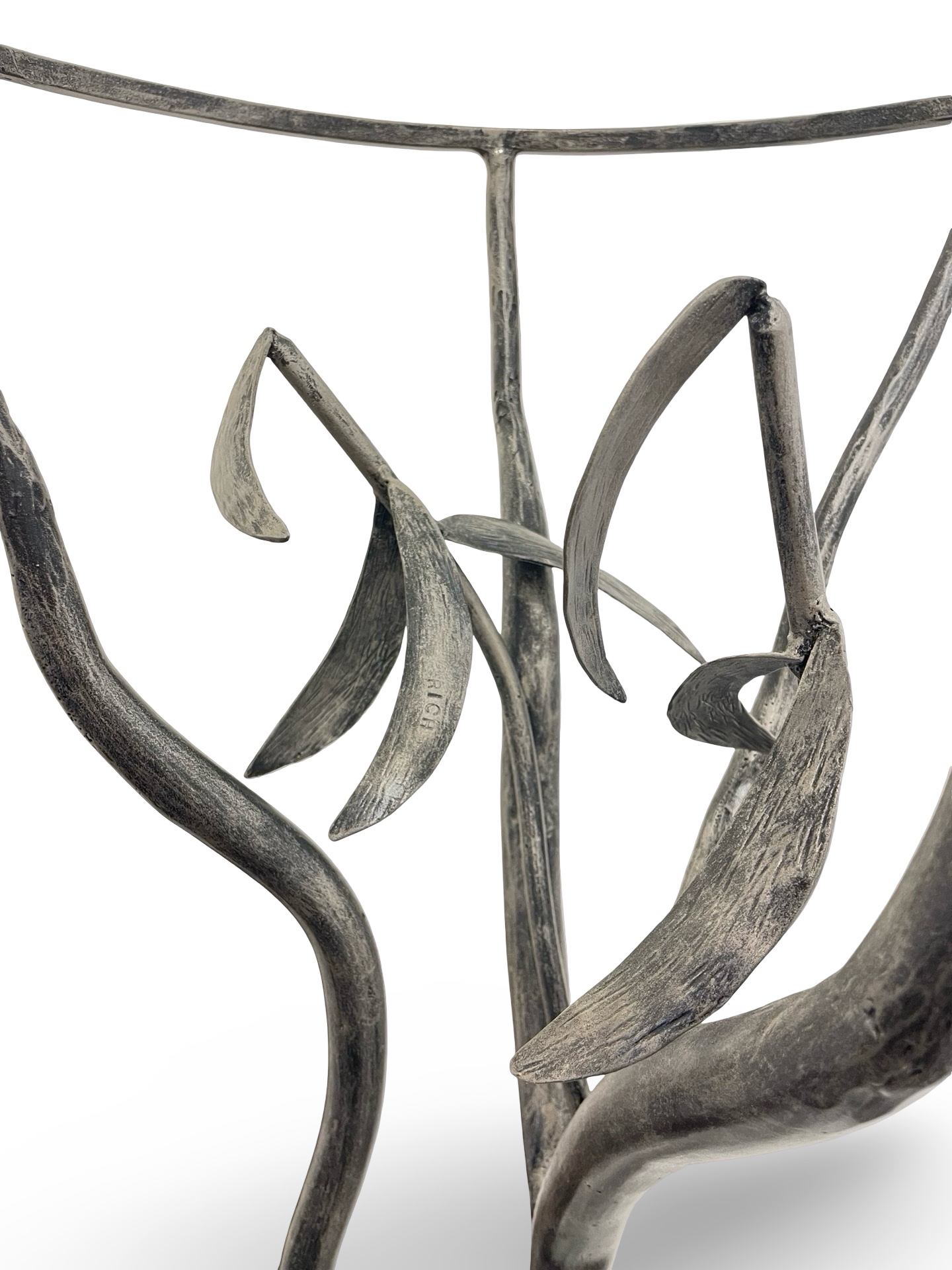 Koa Steel Table by Ernest and Lois Rich - Image 4