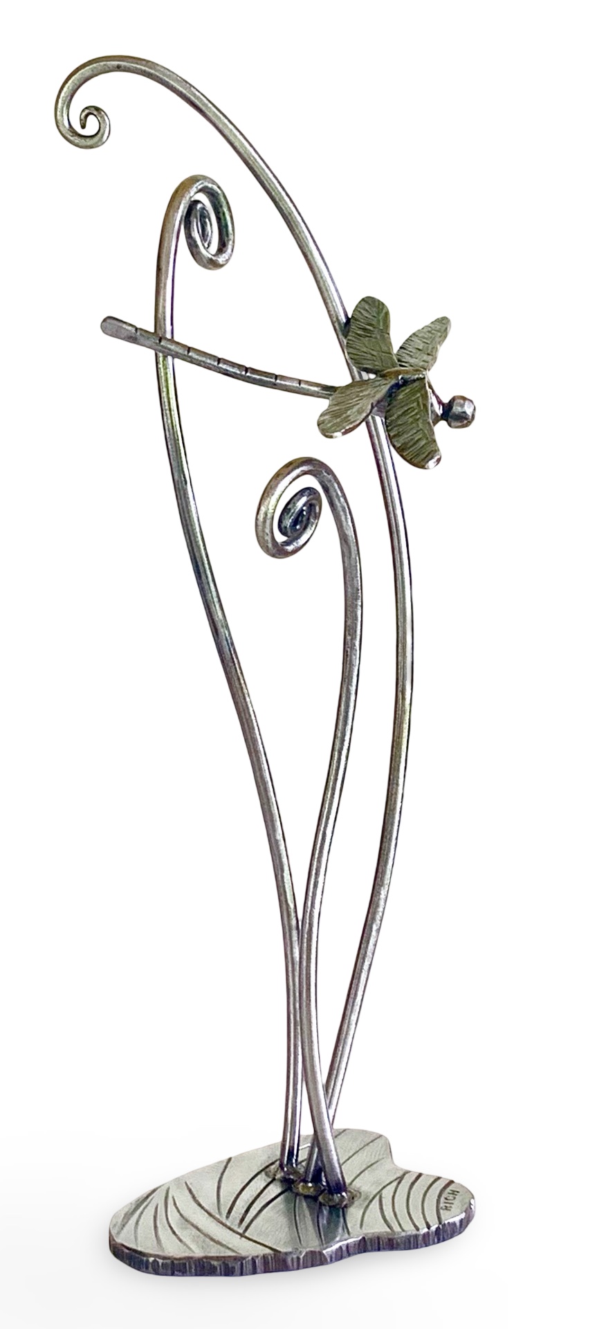 Dragonfly in Fiddleheads II, Sculpture