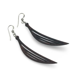 Koa Leaves, Koa Wood Earrings by Erin Datlof