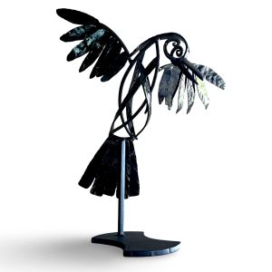 ʻAlalā in Flight, Sculpture by Ernerst & Lois Rich