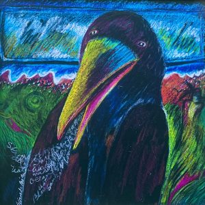 'Alalā Speaks the Beach Into Being, giclée Print by Elizabeth Miller