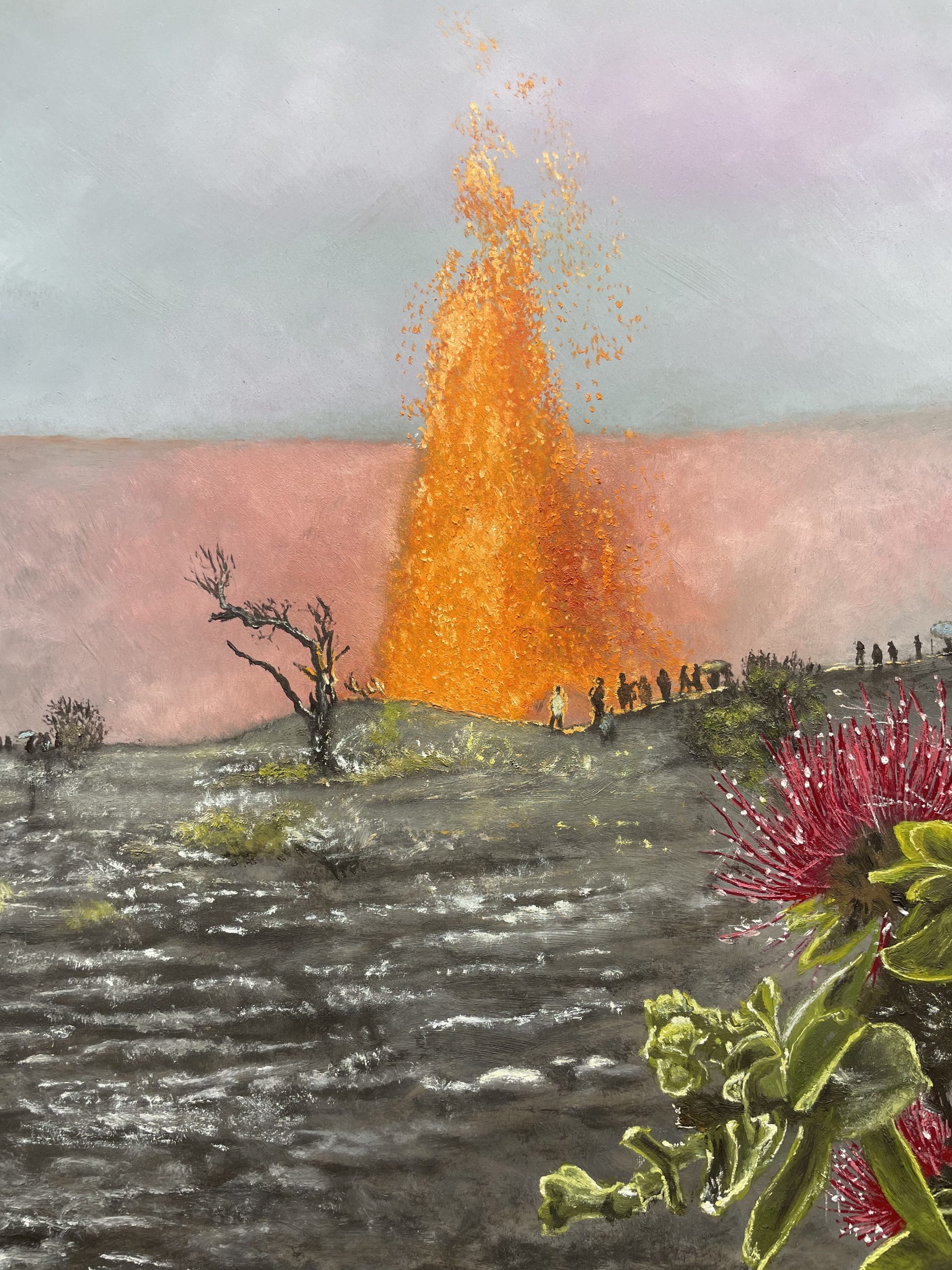Raining Pele's Hair, Original Painting by Luti Castro - Image 7