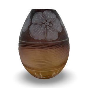 Hau Pua w/Petroglyph Canoe Band Vessel, by Heather Mettler