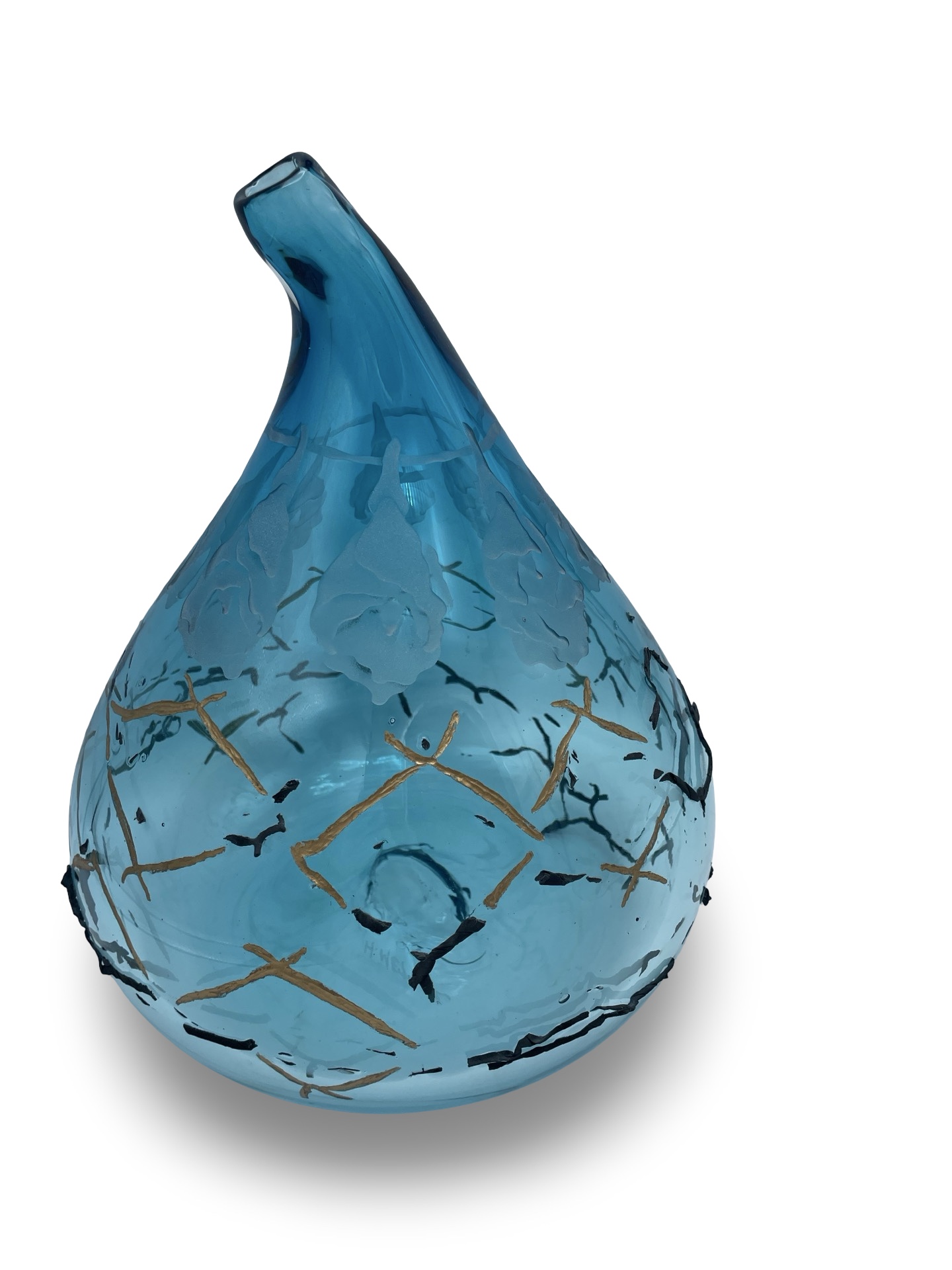 Ipu Wai Copper Weave w/Milo Lei Vessel, by Heather Mettler - Image 2