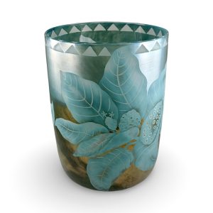 Noni with Tapa Band Cylinder Vessel by Heather Mettler