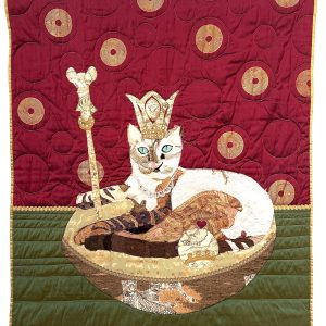 Peaceful Queen of Cats, Queen Mea, by Ellen Crocker