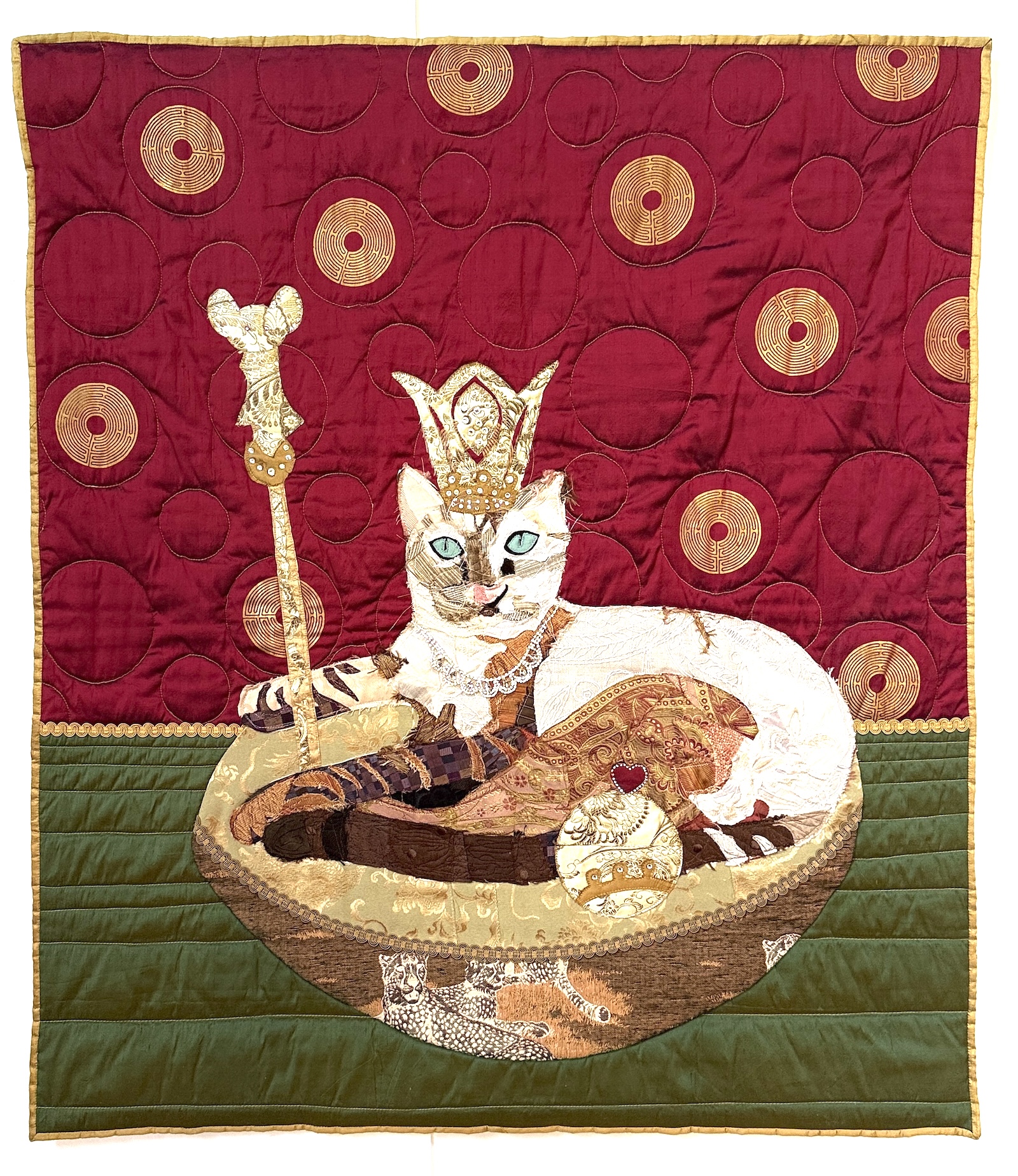 Peaceful Queen of Cats, Queen Mea, by Ellen Crocker
