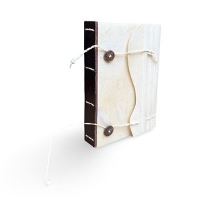 Journal, parchment covered with multiple signature by Lisa Louise Adams
