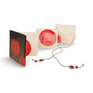 Pewter Red Dots Book by Lisa Louise Adams