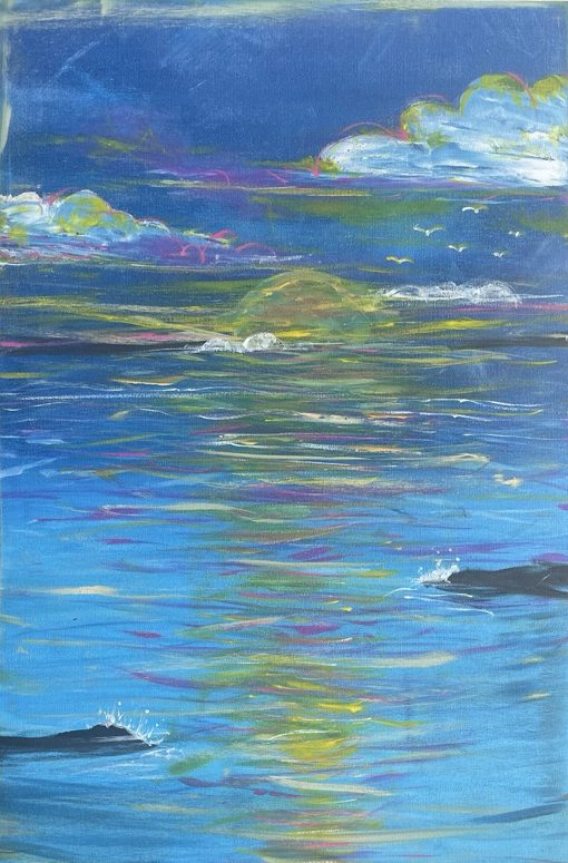 Sunrise Over Keaukaha, Painting by Lacyann Lyons