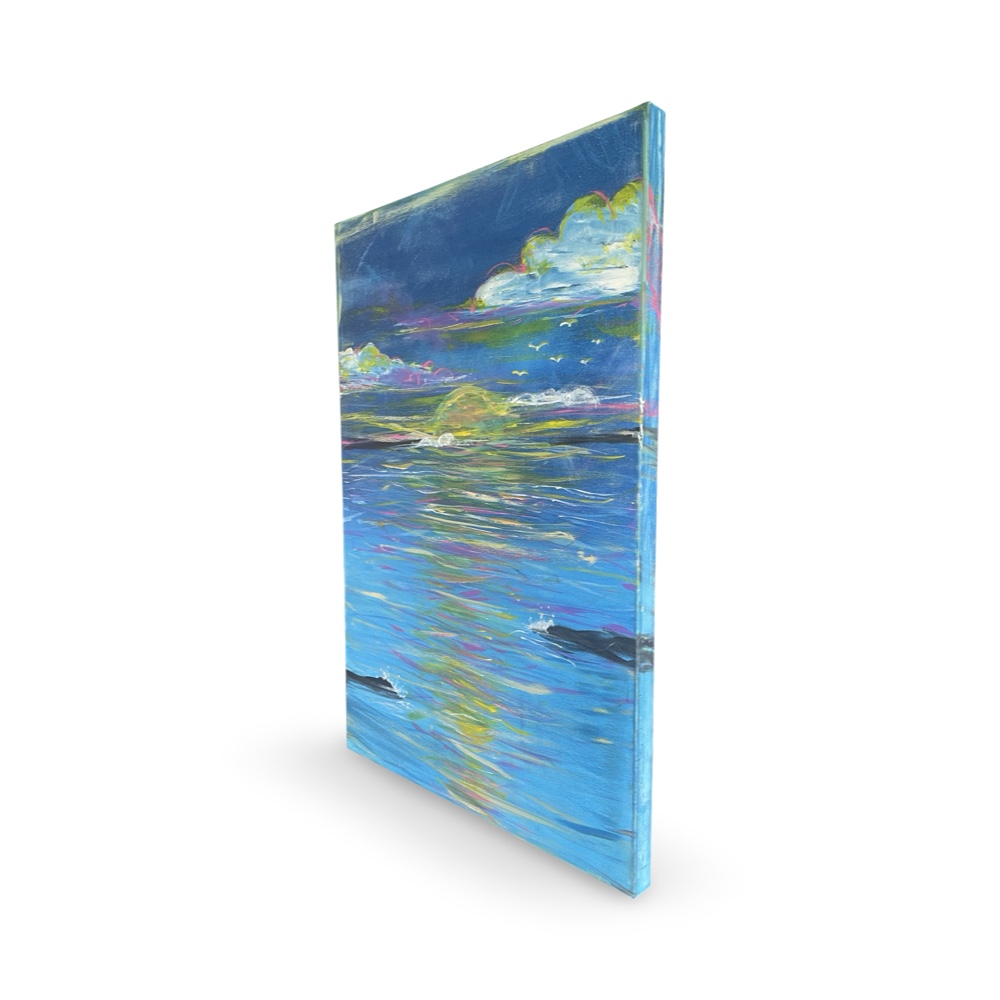 Sunrise Over Keaukaha, Painting by Lacyann Lyons - Image 2
