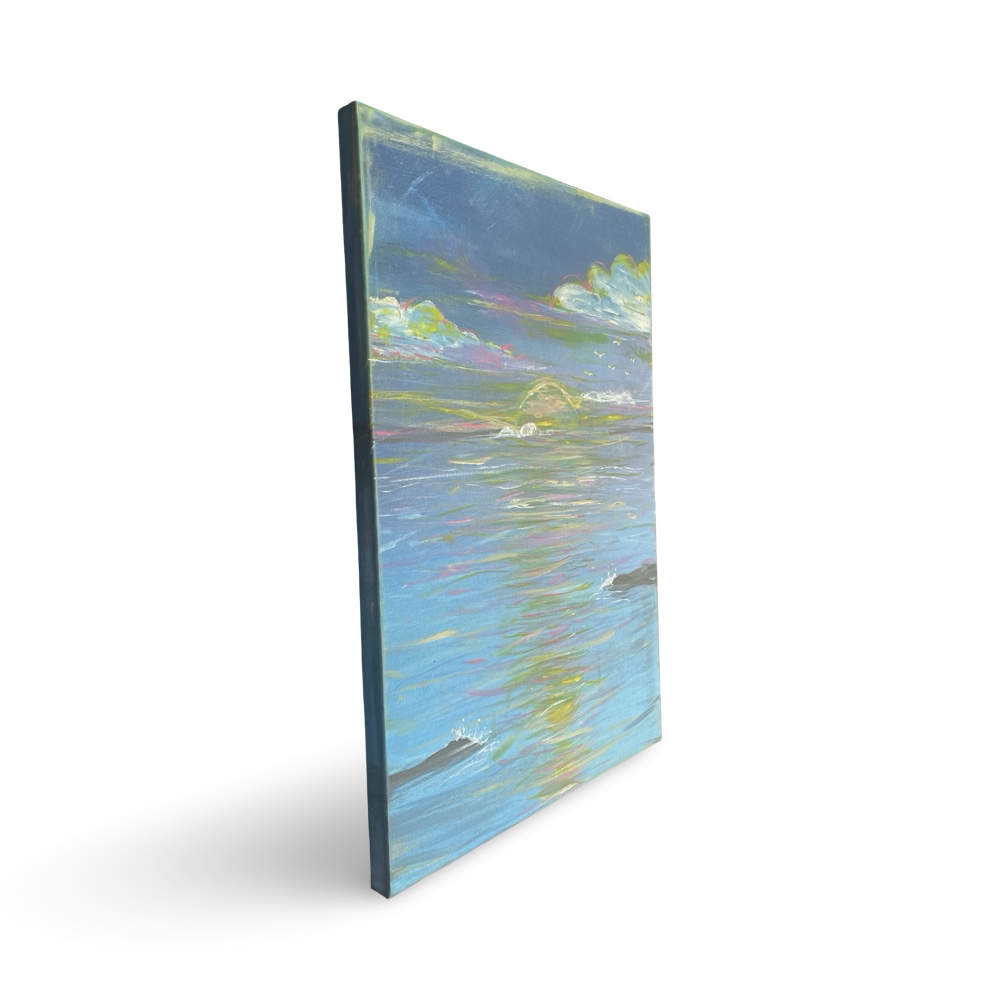 Sunrise Over Keaukaha, Painting by Lacyann Lyons - Image 5