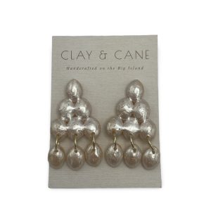 Pearl Cascade  Stud Earrings, by Sara Talich
